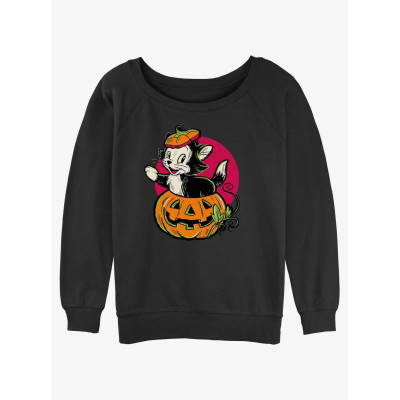 Disney100 Halloween Figaro Inside A Pumpkin Women's Slouchy Sweatshirt - Préco Juin 202531017802_hi?$productMainDesktop$&fmt=aut