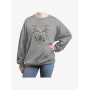 Disney Mickey Mouse Christmas Icon Ears Womens Oversized Sweatshirt - Import Août 2025 Disney Mickey Mouse Christmas Icon Ears Womens Oversized Sweatshirt - Import Août 2025