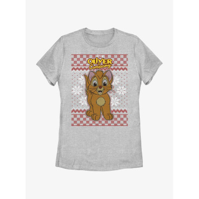 Disney Oliver & Company Oliver Ugly Christmas Womens T-Shirt - Préco Juin 202520691513_hi?$productMainDesktop$&fmt=auto123452069