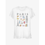 Disney Pixar Ratatouille Doodles of Paris Girls T-Shirt - Import Août 2025 Disney Pixar Ratatouille Doodles of Paris Girls T-Shirt - Import Août 2025