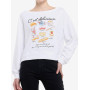 Disney Pixar Ratatouille Menu Boatneck Girls Sweatshirt - Import Août 2025 Disney Pixar Ratatouille Menu Boatneck Girls Sweatshirt - Import Août 2025