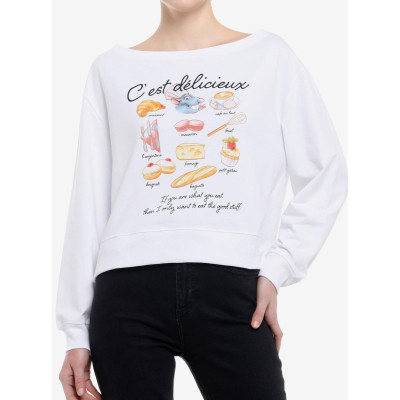 Disney Pixar Ratatouille Menu Boatneck Girls Sweatshirt - Préco Juin 202533290052_hi?$productMainDesktop$&fmt=auto1234533290052