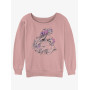 Disney Sleeping Beauty Aurora Blossom Womens Slouchy Sweatshirt - Import Août 2025 Disney Sleeping Beauty Aurora Blossom Womens Slouchy Sweatshirt - Import Août 2025
