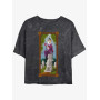 Disney The Haunted Mansion The Black Widow Portrait Womens Mineral Wash Crop T-Shirt Her Universe Web Exclusive - Préco Juin 202