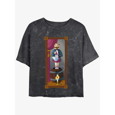 Disney The Haunted Mansion The Dynamite Gentleman Portrait Womens Mineral Wash Crop T-Shirt Her Universe Web Exclusive - Préco J