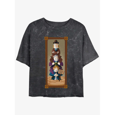 Disney The Haunted Mansion The Quicksand Men Portrait Womens Mineral Wash Crop T-Shirt Her Universe Web Exclusive - Préco Juin 2