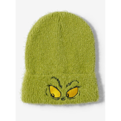 Dr. Seuss How the Grinch Stole Christmas Grinch Eyes Fuzzy Beanie - Préco Juin 202532697408_hi?$productMainDesktop$&fmt=auto123