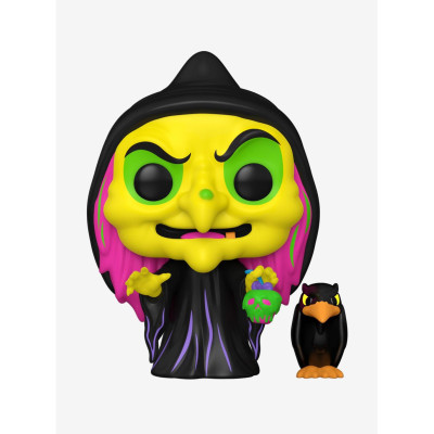 Funko Pop! Disney Villains Snow White and the Seven Dwarfs Disguised Evil Queen with Raven Black Light Vinyl Figure - Préco Jui