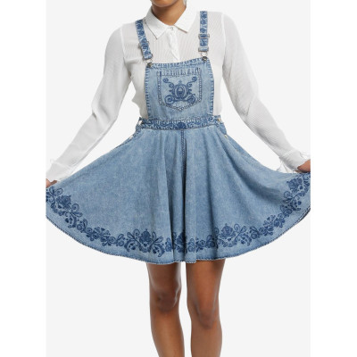 Her Universe Disney Cinderella Flared Denim Shortalls Her Universe Exclusive - Préco Juin 202533406844_hi?$productMainDesktop$&f