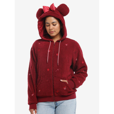 Her Universe Disney Minnie Mouse Peppermint Sherpa Sweatshirt à capuche Her Universe Exclusive - Préco Juin 202532496493_hi?$pro