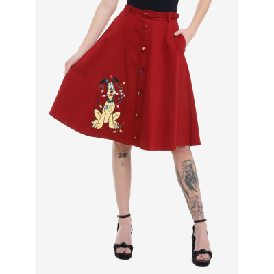 Her Universe Disney Pluto Holiday Retro Skirt Her Universe Exclusive - Préco Juin 202532602290_hi?$productMainDesktop$&fmt=auto1