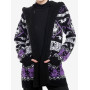 Her Universe l'étrange noël de Mr Jack Purple Fair Isle Girls Sherpa Cardigan - Import Août 2025 Her Universe l'étrange noël de Mr Jack Purple Fair Isle Girls Sherpa Cardigan - Import Août 2025