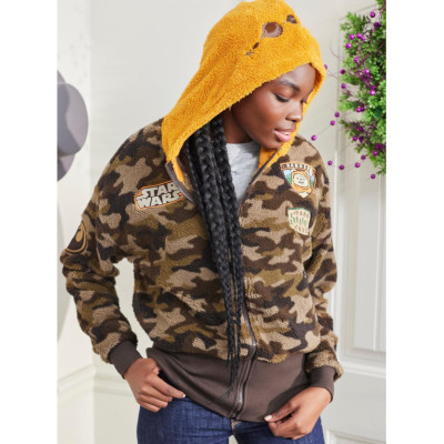 Her Universe Star Wars Ewok Sherpa Camouflage Sweatshirt à capuche - Préco Juin 202519549951_hi?$productMainDesktop$&fmt=auto123
