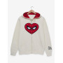 Marvel Spider-Man Heart Mask Zip Sweatshirt à capuche - Import Décembre 2025 Marvel Spider-Man Heart Mask Zip Sweatshirt à capuche - Import Décembre 2025