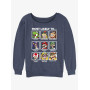 Nintendo Mario Most Likely To Group Womens Slouchy Sweatshirt - Import Août 2025 Nintendo Mario Most Likely To Group Womens Slouchy Sweatshirt - Import Août 2025