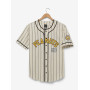 Peanuts Snoopy and Woodstock Striped Baseball Jersey - Import Novembre 2025 Peanuts Snoopy and Woodstock Striped Baseball Jersey - Import Novembre 2025