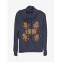 Star Wars Gingerbread Crew Cowlneck Long-Sleeve Womens Top - Import Août 2025 Star Wars Gingerbread Crew Cowlneck Long-Sleeve Womens Top - Import Août 2025