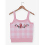 Strawberry Shortcake Gingham Women's Knit Tank - Import Août 2025 Strawberry Shortcake Gingham Women's Knit Tank - Import Août 2025