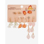 Studio Ghibli Howl's Moving Castle Calcifer Floral Earring Set - Import Août 2025 Studio Ghibli Howl's Moving Castle Calcifer Floral Earring Set - Import Août 2025