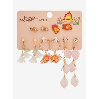Studio Ghibli Howl's Moving Castle Calcifer Floral Earring Set - Préco Juin 202531874884_hi?$productMainDesktop$&fmt=auto123453