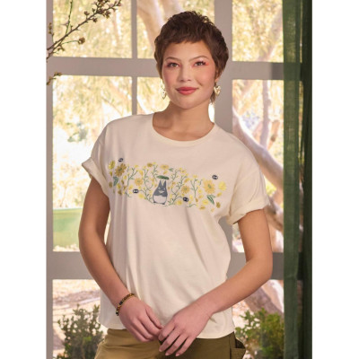Studio Ghibli Mon voisin Totoro Floral Women's T-Shirt - Préco Juin 202530857528_hi?$productMainDesktop$&fmt=auto1234530857528