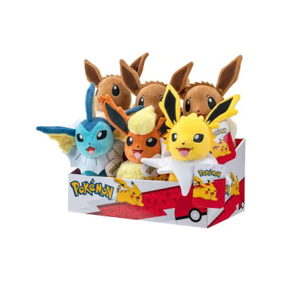 Peluche jazwares pokemon 20cm evoli evolutions asst 6pcs - préco septembre 2025PKW3405.jpg0191726507215