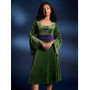 Her Universe Star Wars Padme Green Velvet Bell Sleeve Dress Her Universe Exclusive - Import Août 2025 Her Universe Star Wars Padme Green Velvet Bell Sleeve Dress Her Universe Exclusive - Import Août 2025