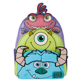 Sac a dos loungefly Pixar Monstres et cie Bob Sully et Leon Mike Sulley and Randall triple pocket