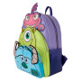 Sac a dos loungefly Pixar Monstres et cie Bob Sully et Leon Mike Sulley and Randall triple pocket
