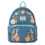 Sac à dos loungefly disney dogs & cats faux denim fringe - préco juillet 2025 Sac à dos loungefly disney dogs & cats faux denim fringe - préco juillet 2025