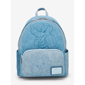 Sac a dos Loungefly Disney chiens et chats faux denim
