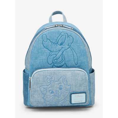 Sac à dos loungefly disney dogs & cats faux denim - préco juillet 2025