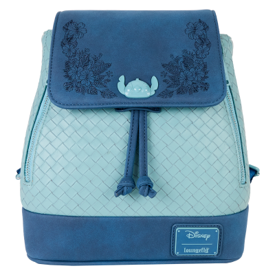 Sac à dos Loungefly Stitch tissé avec cordon de serrage et broderie