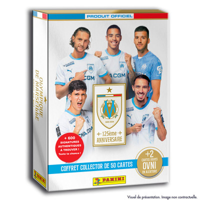 Carte a collectionner panini football om tc coffret 125 ans boite 50 cartes + 2 ovni - préco juin 2025PNN02715.jpg8051708027150