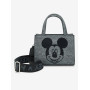 Loungefly Disney Mickey Mouse Gray Denim Convertible Crossbody - Import Septembre 2025