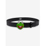 Disney The Muppets Kermit Glitter Enamel Buckle Vegan Leather ceinture - Import Août 2025 Disney The Muppets Kermit Glitter Enamel Buckle Vegan Leather ceinture - Import Août 2025