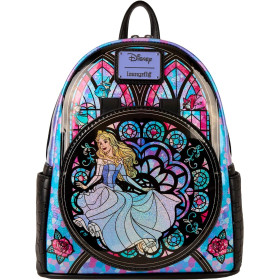 Sac a dos Loungefly Disney Princesse Stained glass collection : Aurore Sleeping Beauty - import juillet / aout