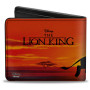 Portefeuille a deux volets Disney Roi Lion coucher de soleil - import Août