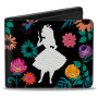 Portefeuille a deux volets Disney Alice aux pays des merveilles silouhette - import Portefeuille a deux volets Disney Alice aux pays des merveilles silouhette - import