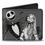 Portefeuille a deux volets Disney Jack et Sally cimetiere - import