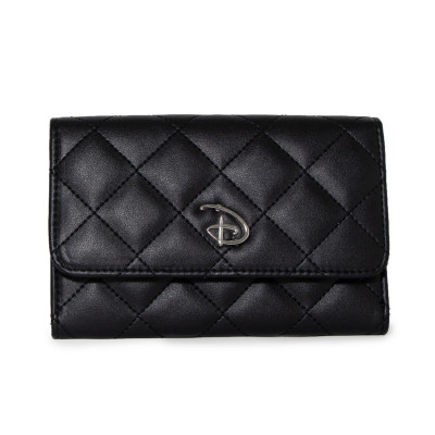 Portefeuille Disney signature D logo silver - import