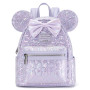 Sac à dos Loungefly Minnie Mouse Sequin Opalescent - import Août