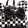 Sac a dos Loungefly Minnie Mouse Damier Sequin - import Août