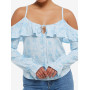 Her Universe Disney Cinderella Icons Cold Shoulder Long-Sleeve Top Her Universe Exclusive - Import Juillet 202530921075_hi?$prod