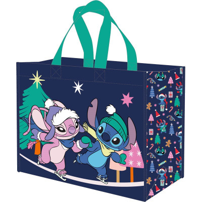 Sac tissu / cabas tote bag danneels disney pp 45x40x20cm 25pcs stitch noel christmas - préco août 2025SPP16137.jpg5411217161371