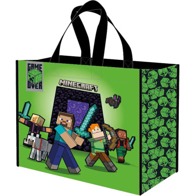 Sac tissu / cabas tote bag danneels minecraft pp 45x40x20cm 25pcs - préco août 2025SPP15642.jpg5411217156421