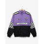 Sanrio Kuromi Checkered Racing Jacket - Import Août 2025 Sanrio Kuromi Checkered Racing Jacket - Import Août 2025