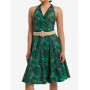 Her Universe Jurassic Park Dinosaur Foliage Halter Dress Her Universe Exclusive - Import Août 2025 Her Universe Jurassic Park Dinosaur Foliage Halter Dress Her Universe Exclusive - Import Août 2025