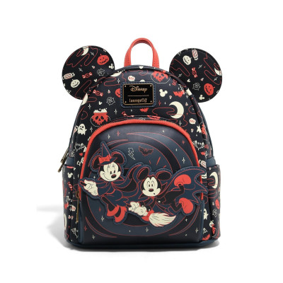 Sac a dos Loungefly Disney Mickey & Minnie Halloween Ears Glow-in-the-Dark - import septembre