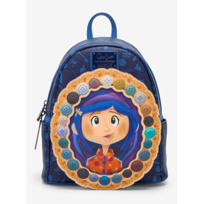 Loungefly Coraline Portal Button Frame Lenticular Mini Sac à dos - Import Octobre 2025